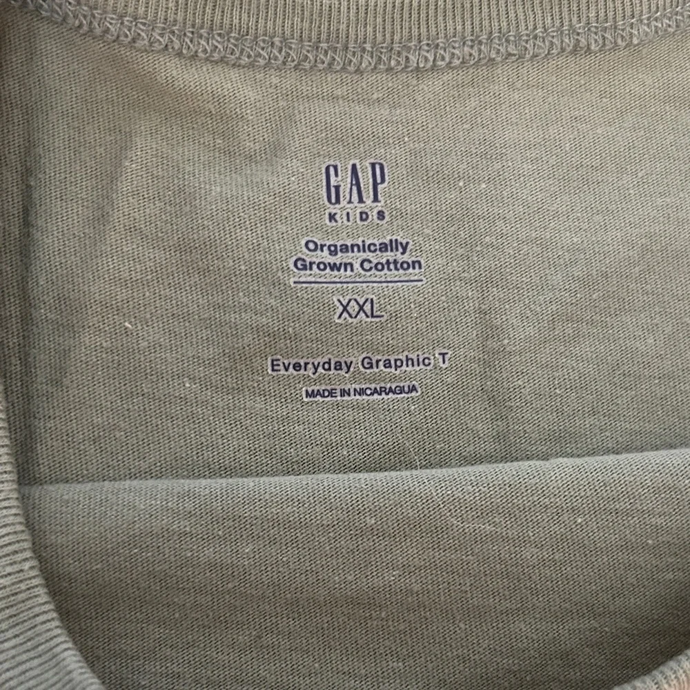 Gap Organic Cotton Long Sleeve Graphic Tee Boys Size XXL